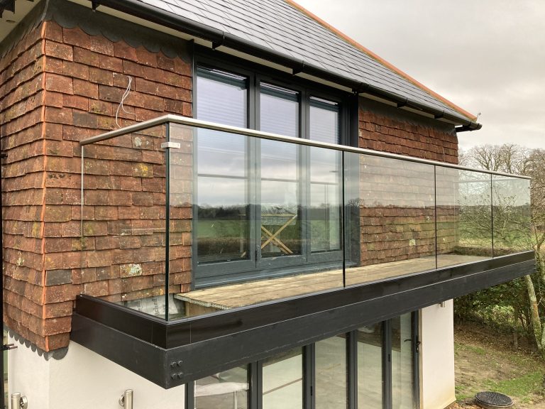 glass balustrades Sittingbourne black posi glaze channel kent