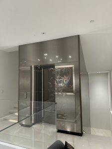 Bespoke glass lift shaft