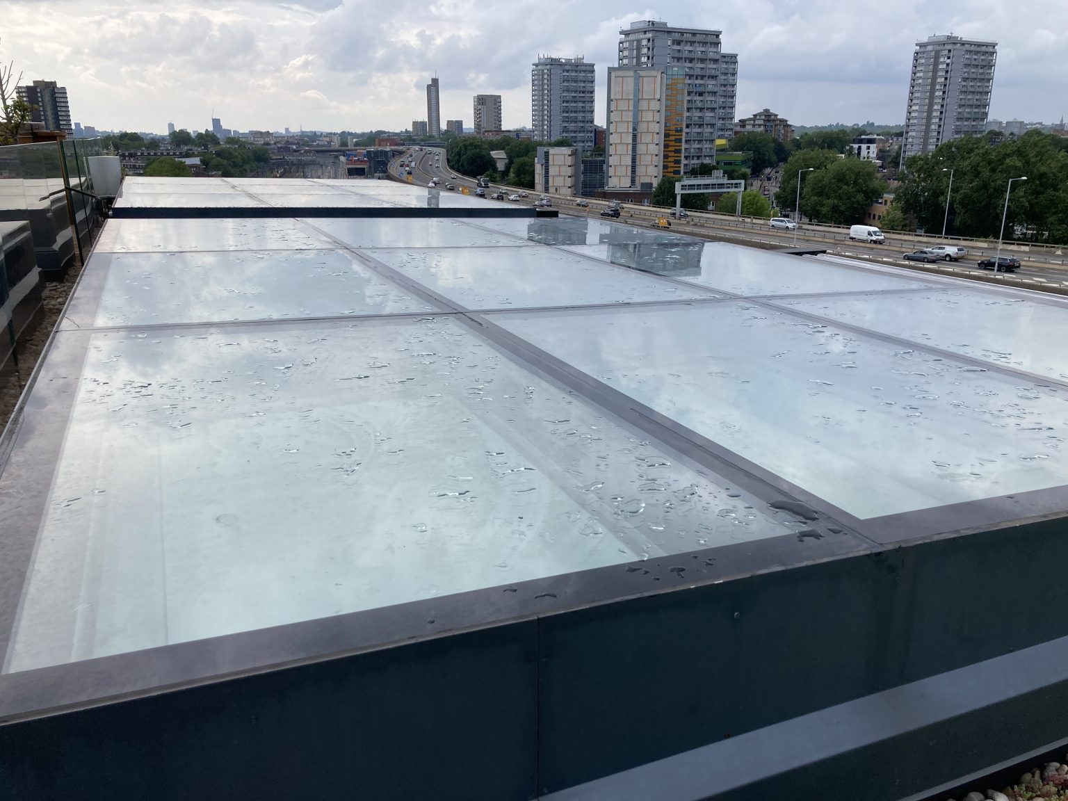 Large DGU walk on glass